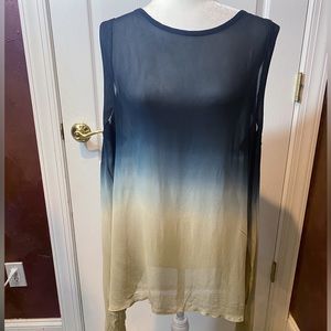 NWOT Young Fabulous & Broke Ombré Sheer Tunic